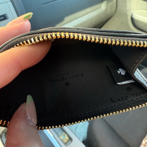 Kate Spade Black Card Holder with Gold Accent - Picture 5 of 6